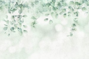 GIN2102OF - Verde | Carta da parati botanica design